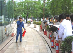 消防訓練の様子